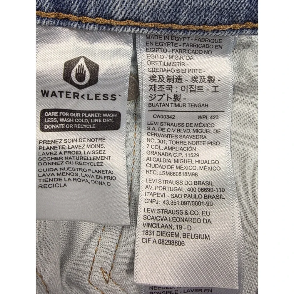 Levi's 511 Slim Fit Light Wash Tapered‎ Leg Denim Jeans Men's Size 31x30